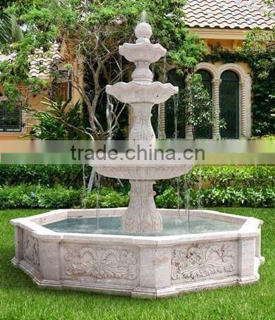 High quality outdoor water marble fountain price