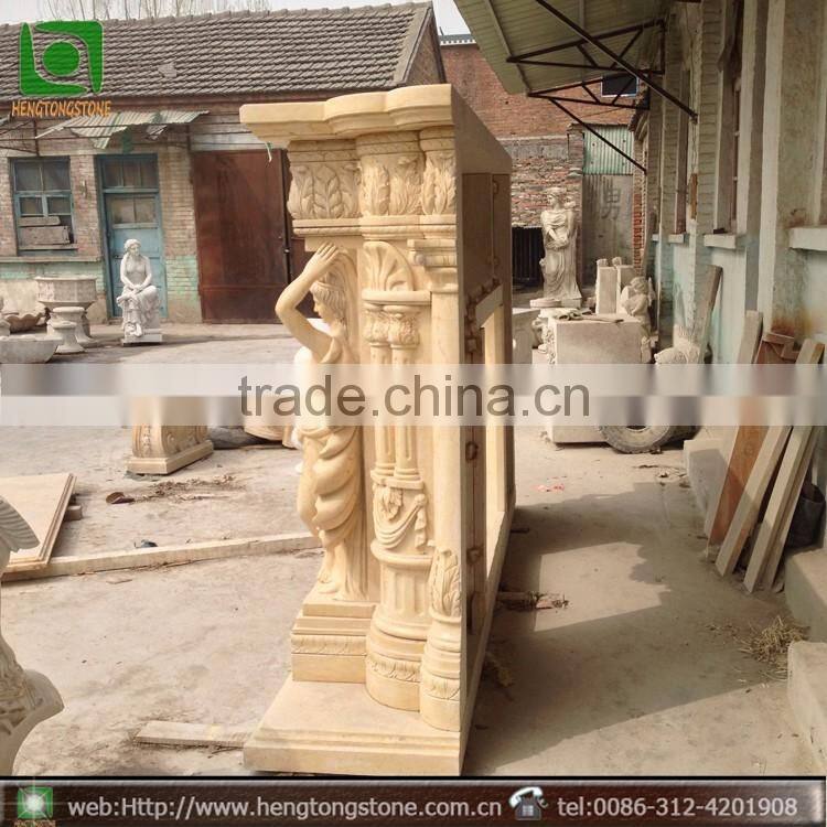 Marble Indoor Used Fireplace Mantel