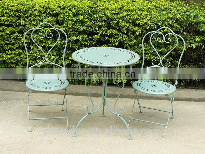 Outside table and chairs wrought iron