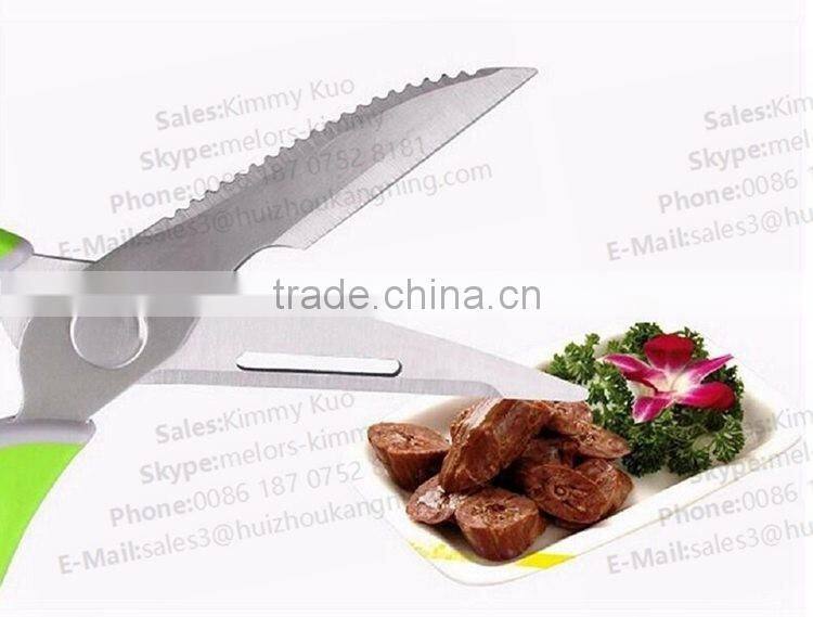 High Quality Safety kitchen scissor Stainless Steel Cutting Scissor TPR scissor
