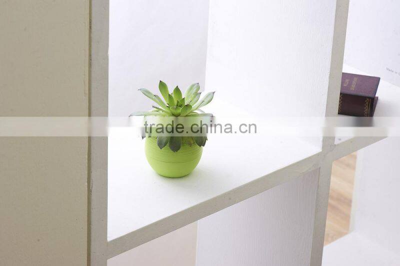 Mini Round Plastic Plant Flower Pot Home Office Decor Planter