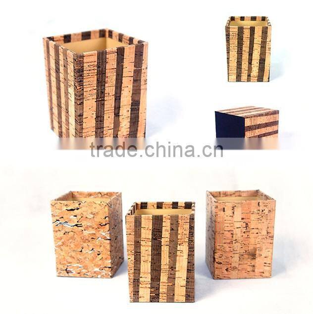 Hot selliong durable 3mm MDF+Cork calendar pen holder