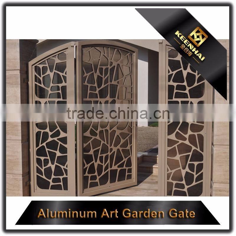Laser Cut Aluminum Panel Main Entrance Gate Design for Villa