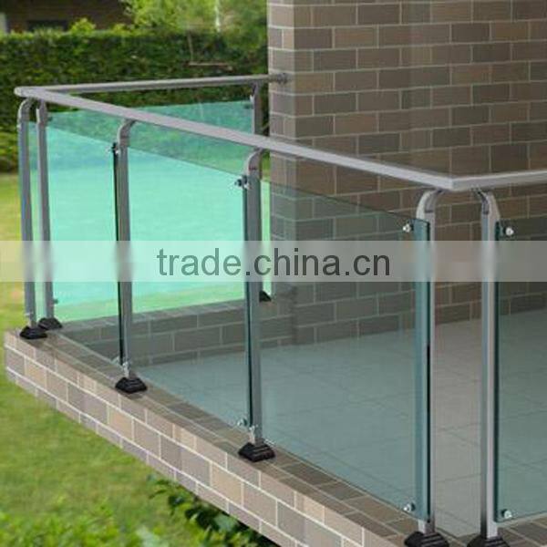 Fine Art 304 Stainless Steel Balcony Railing Design Glass