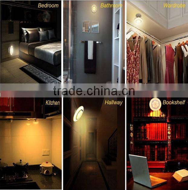 Cool Creative Rotating UFO Night Light, USB LED Motion Sensor Decorative Room Floor Night