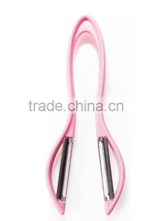 Wholesale Stock Colorful Hanging Double Fruit Vegetable Peelers