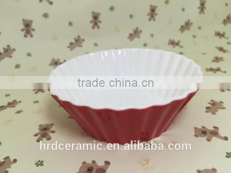 Stocked Porcelain color glazed dinner ceramic plate dishes