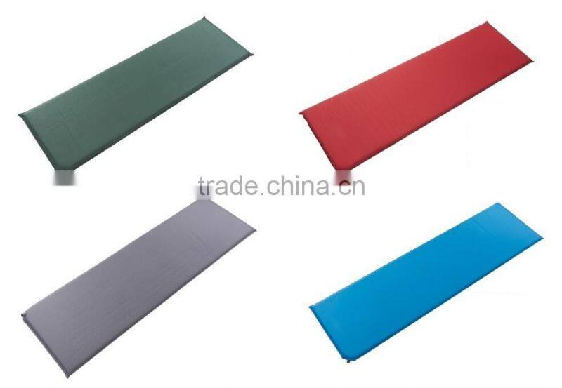 Outdoor air self-inflatable sleeping mat