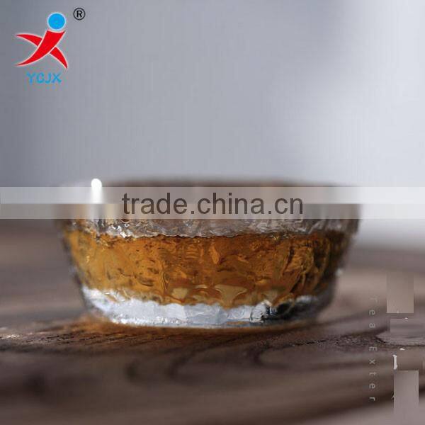 Japan post first snow transparent crystal by hand Heat-resistant glass tea cup Tea cup