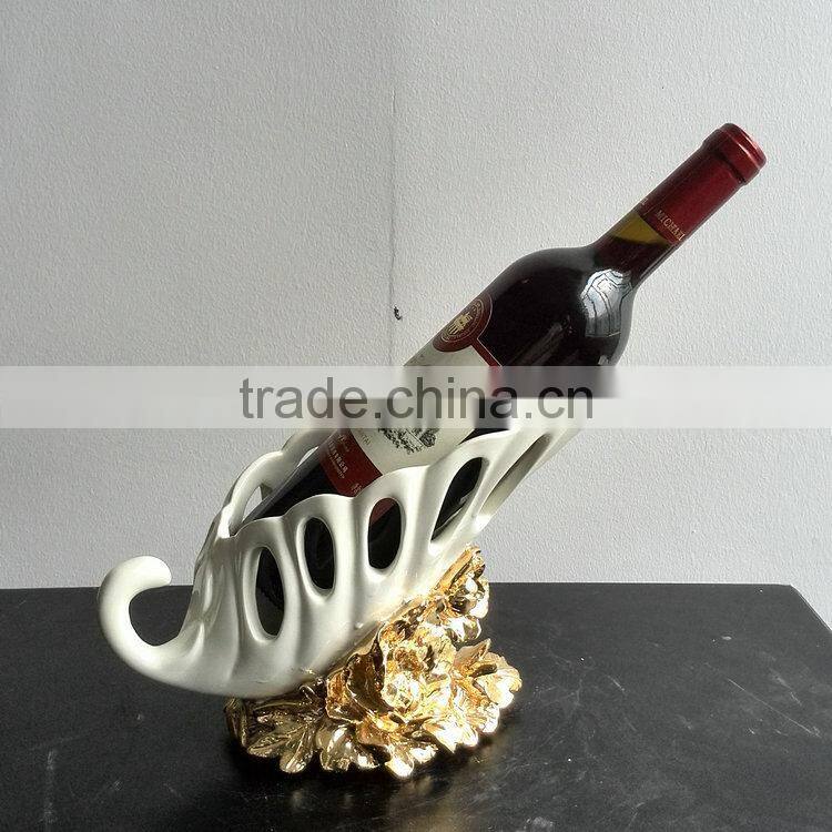 Polyresin wine shelf decoration