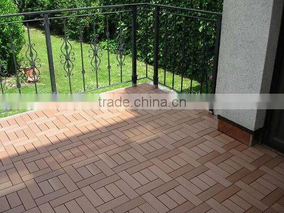 Waterproof wpc DIY floor tiles, non-slip interlocking floor tiles, wpc interlocking plastic base deck