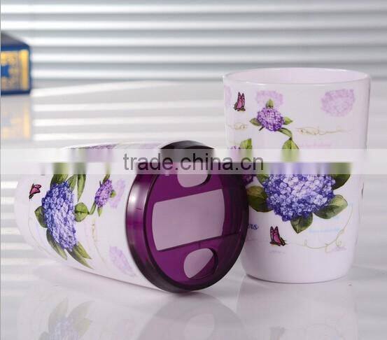 bathroom four set series/plastic toothbrush holders sets /Bath bottles toothbrush cup soap box