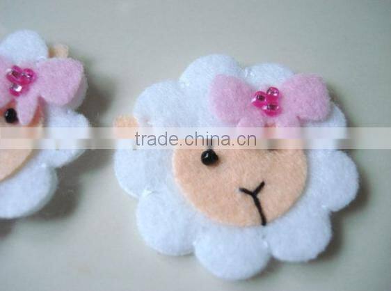 alibaba express hot sale high quality new products wholesale alibaba eco handmade felt sheep shaped sticker made in china