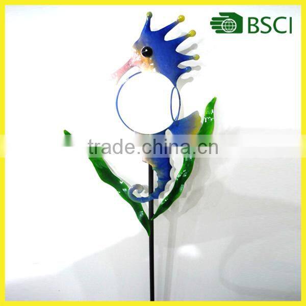 Metal garden stick seahorse solar light parts