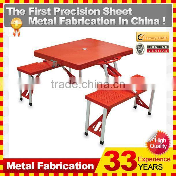 Portable Folding Table Tops Picnic Camping Outdoor Plastic Aluminum Sheet Dining 4 Chairs/Benches