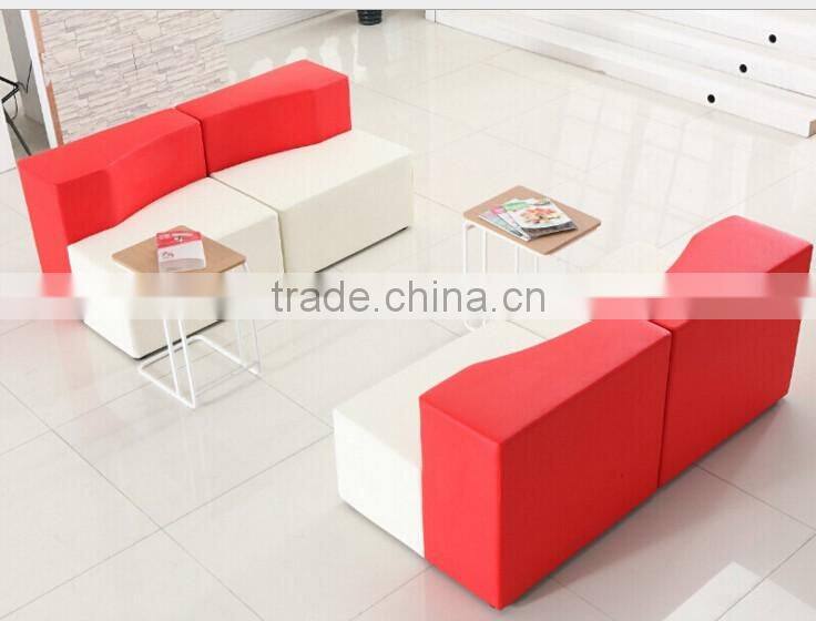 modern colorful backrest sofa chair hotel lobby fabric divan sofa stool cafe shop display furniture