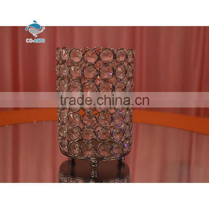 Top quality home decoration shining crystal candelabra wholesale