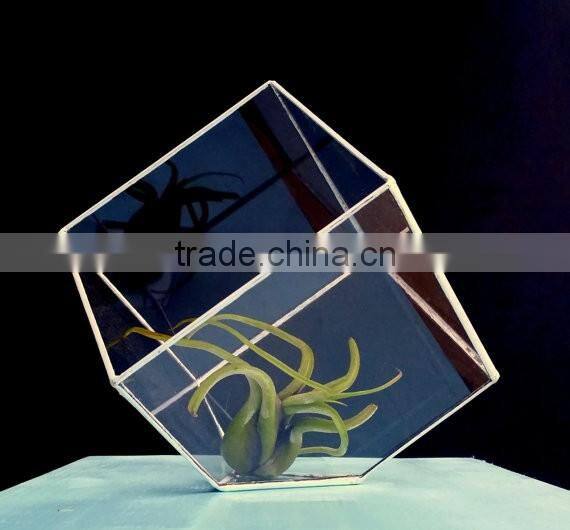 Geometric Stained Glass Planter Terrarium