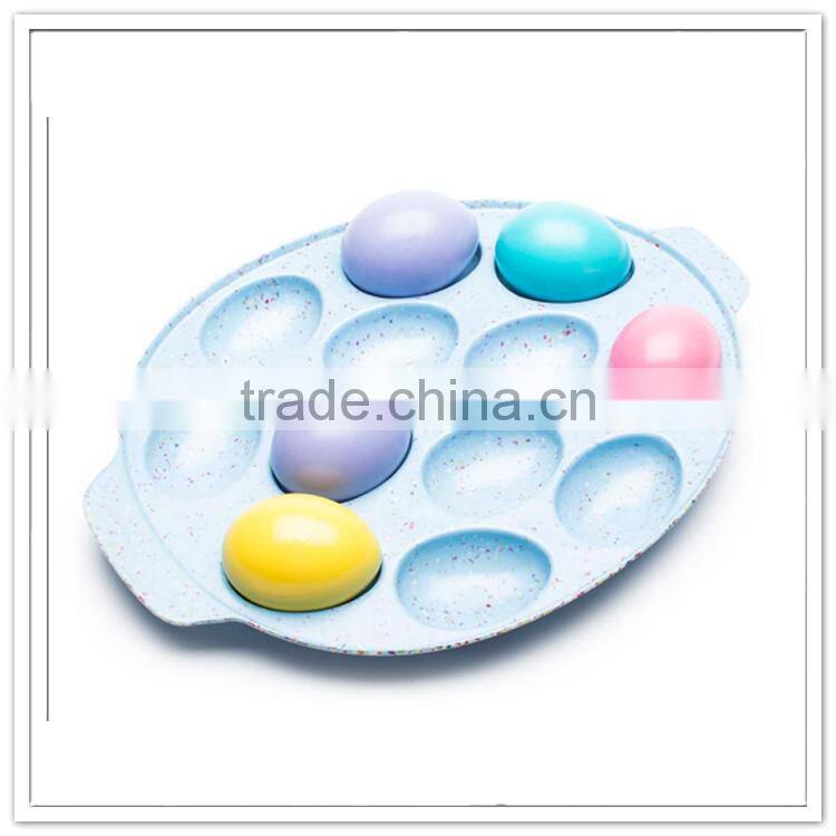 Bonny melamine egg dishes with handle, cream color easter egg platter