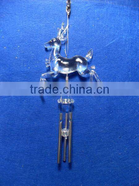 Summer acrylic reindeer metal Wind chime aeolian bells ornament