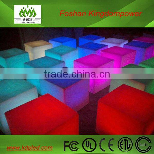 bar use furniture plastic illuminated led club chair