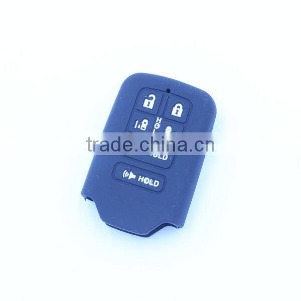 6 button fob silicone rubber car key covers for honda