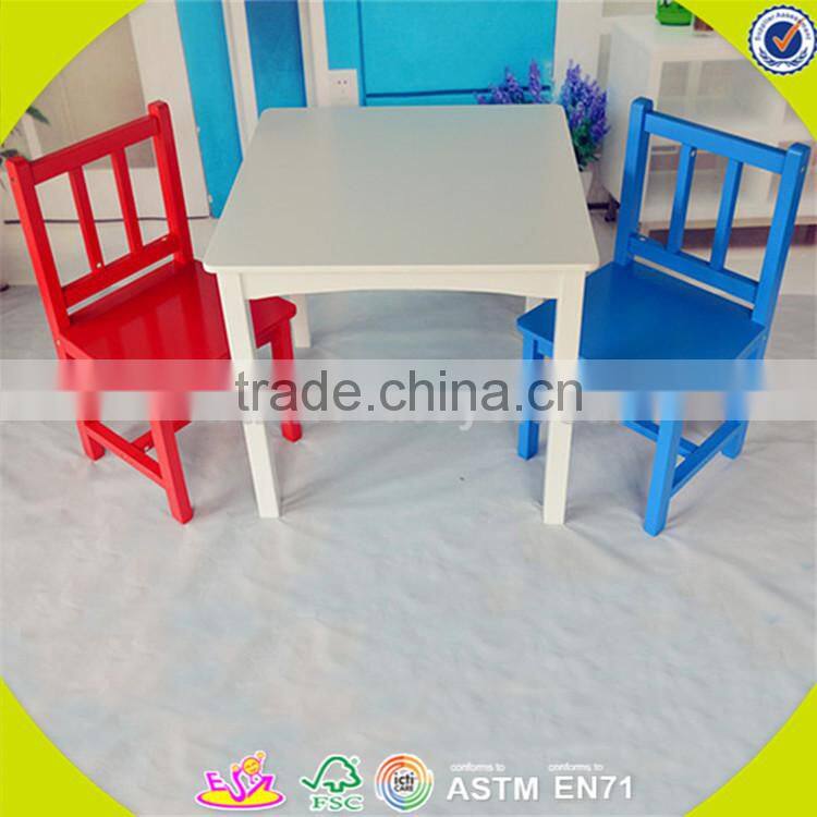 Wholesale hot wooden study table and chairs set,simple style kids table and chairs set,top sale table and chairs set W08G223
