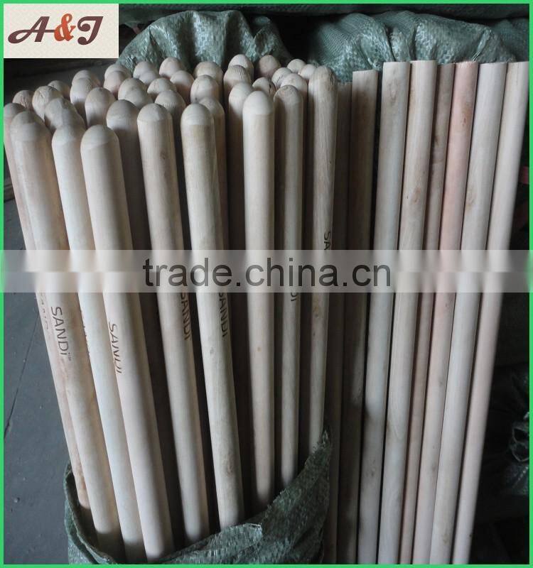 Hot-stamping logo on natural wooden handle/wooden stick/wooden pole