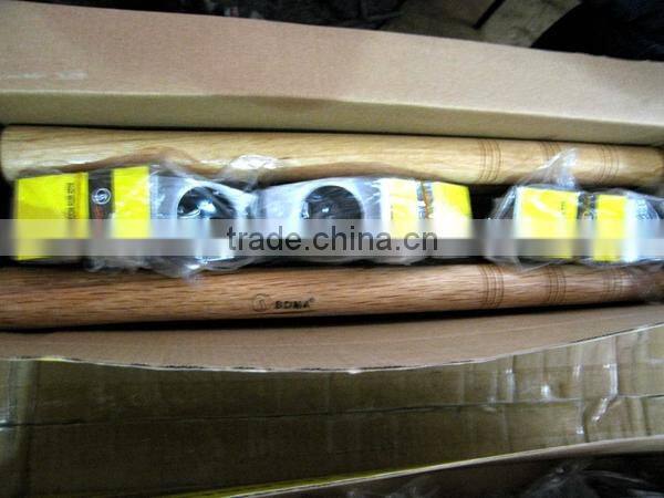 forged Adze with wooden handle