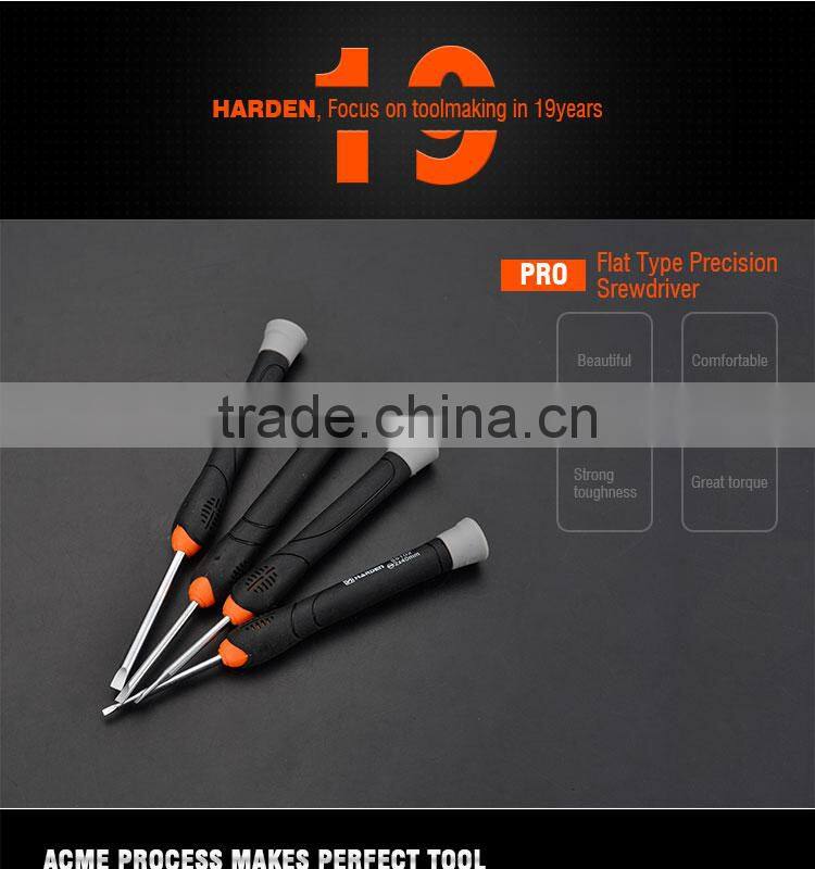 Professional Hand Tool Flat Type Precision Screwdriver 3.0X50mm
