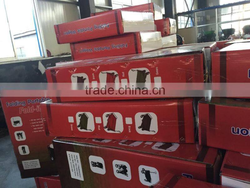 150kg platform hand truck ,plastic warehouse dolly cart
