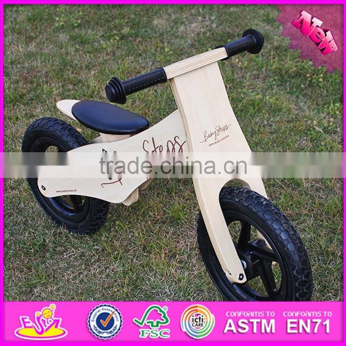 2016 new design log wood wooden kids balance bike for sale W16C156