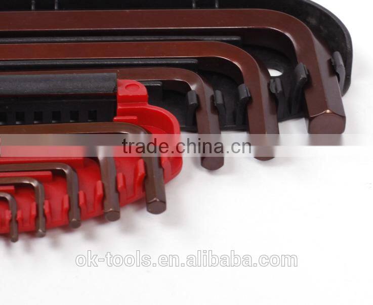 Ok-Tools 9pcs Ball Point Long Hex Key set metric