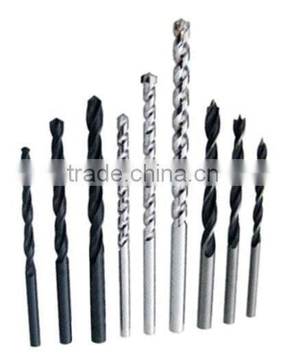 9PC HSS Carbon Steel and YG8 DRILL BIT SET