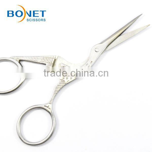 SEM0002S CE Certificated 4-5/8" Professional fully S/S mini thread wholesale stork scissors