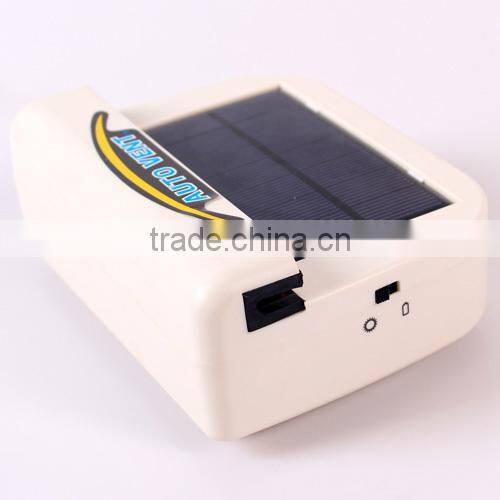 1W Rechargeable Solar Power Auto Vent Car Fan