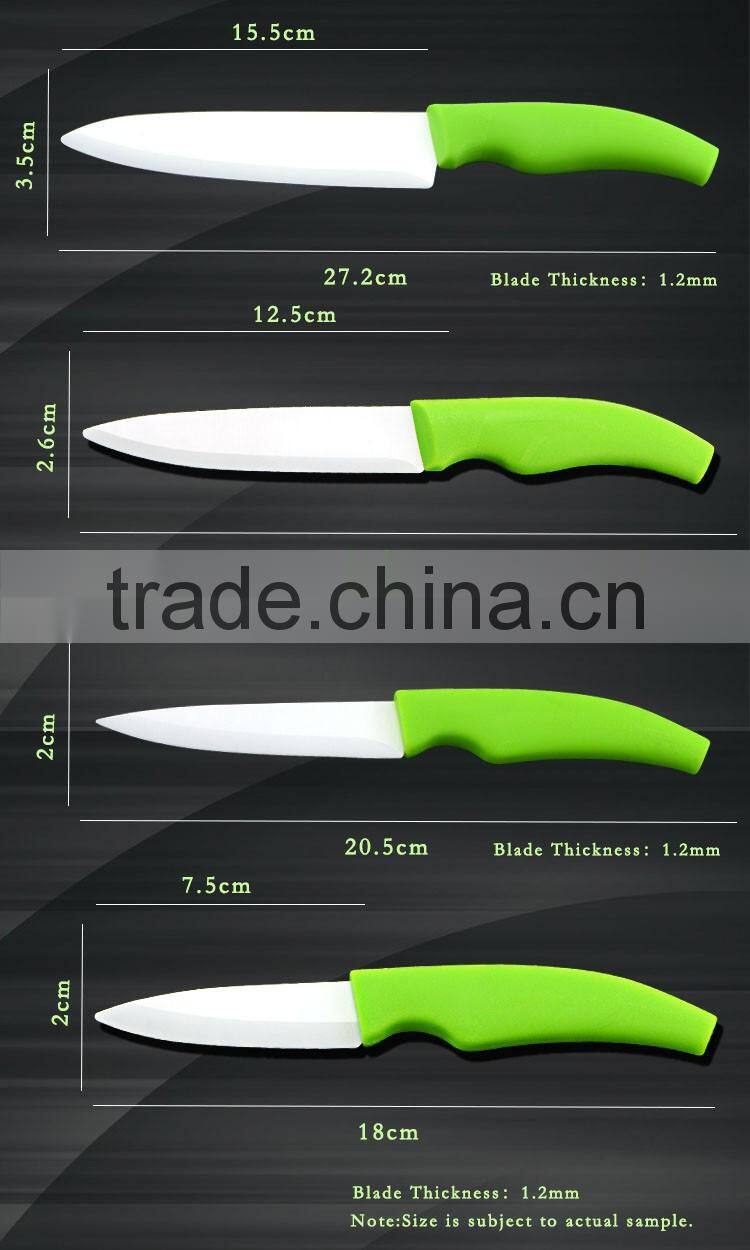 High Quality German Steel Available 4 Pieces Ceramic Knife