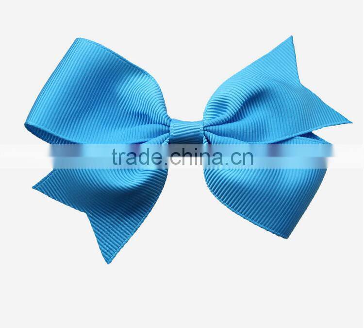 Hot sale beautiful Grosgrain Ribbon kids hair clips bows kids hair clips