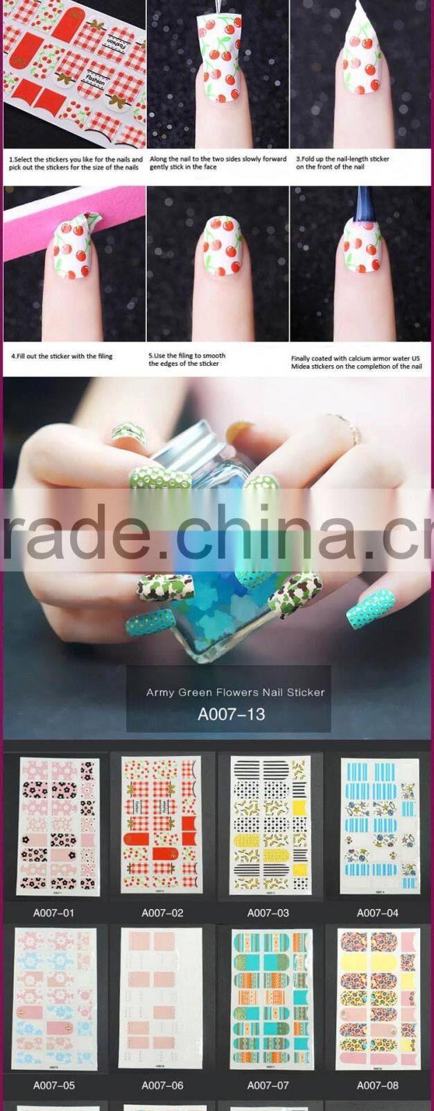 New Air Nail Art Stickers Foils Non-toxic Nail Wraps Care
