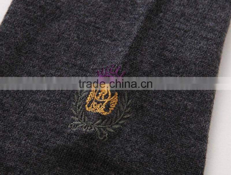 Raidy Boer high quality men printing crew neck wool design slim winter knit sweater