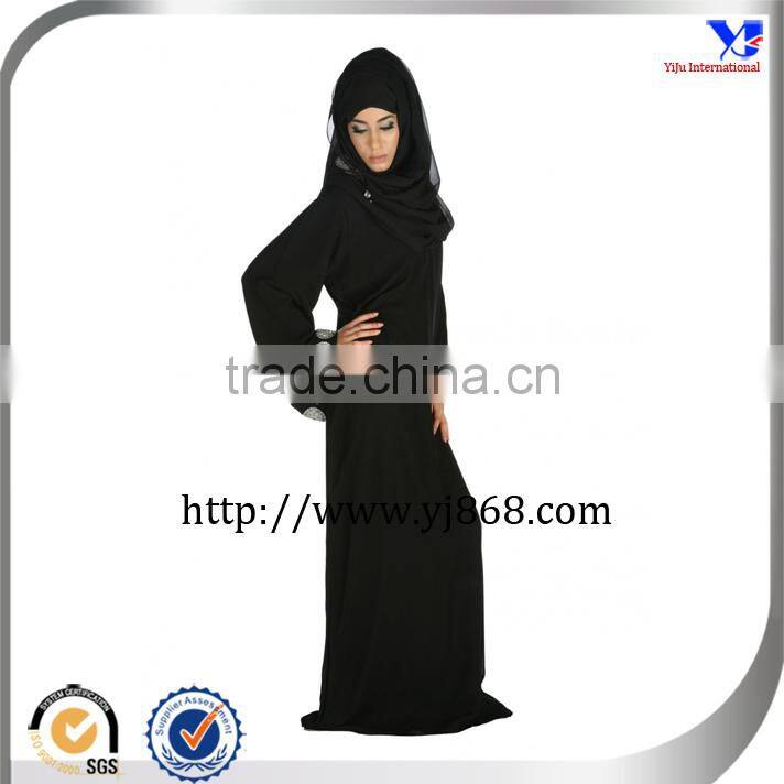 Black color beautiful Islamic style dubai abaya