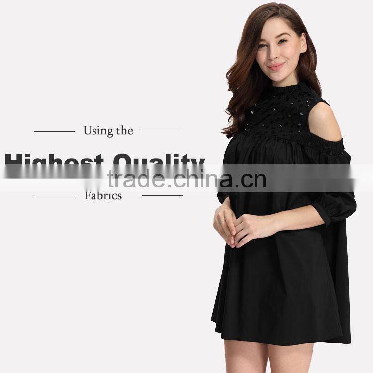 Ladies New Fashion Skirt Dress Pleated Lantern Elegant Skater Dress