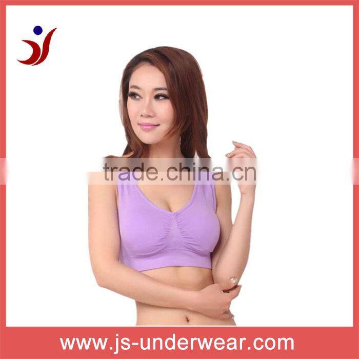 2014 girl cotton tube bra top, Sport bra for new style wholesale,JS-8194, B/C cup, Accetp OEM