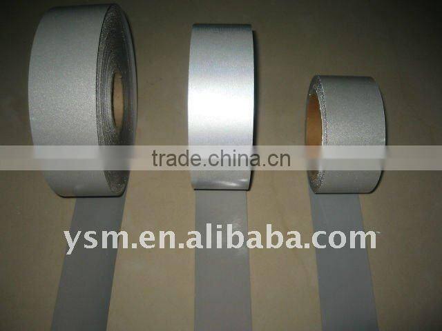 HV grey reflective fabric tape 100% polyester for safety vest