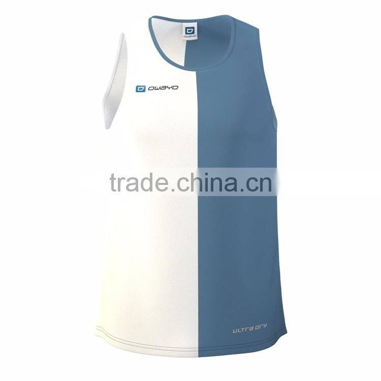 High performance gym singlet for run yoga and sports loose fitted sport training top