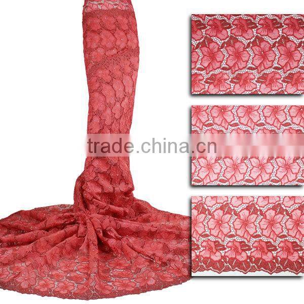 2015 high qualtity guangzhou wholesale chemical guipure lace with sequins CP0070