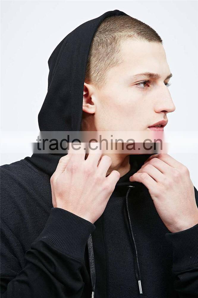 Oversized pullover hoody black and grey combination hoodie hoodies blank