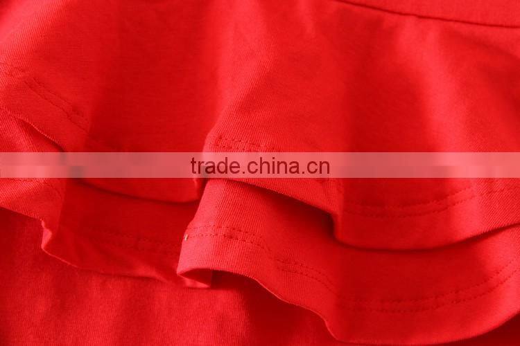 2017 red tiered dresses baby girls puffy dress