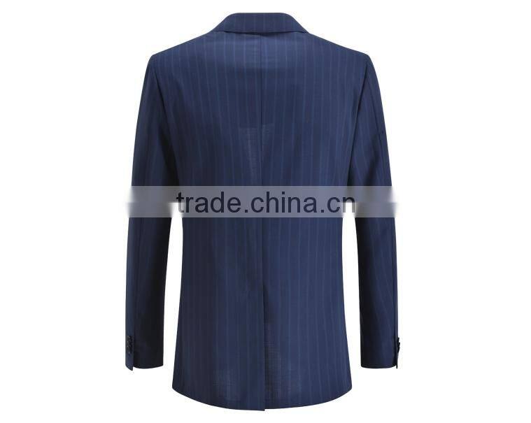 Best Brand Chinese Factory Custom Design Men'S Slim Fit Stripped Suit For Men