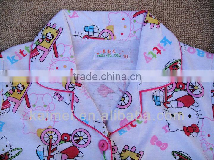childrens 100% cotton pajamas set